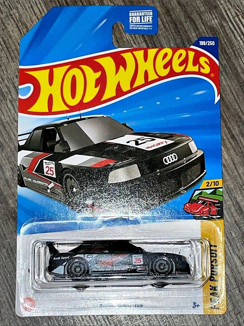 Hot Wheels Audi 90 Quattro Die-Cast Car Black & Red NWT